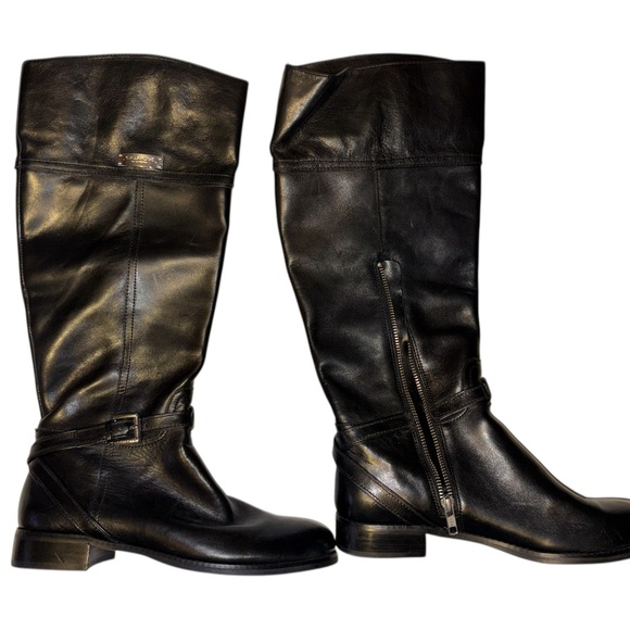 Coach size 7.5 black tall boots - Picture 1 of 6